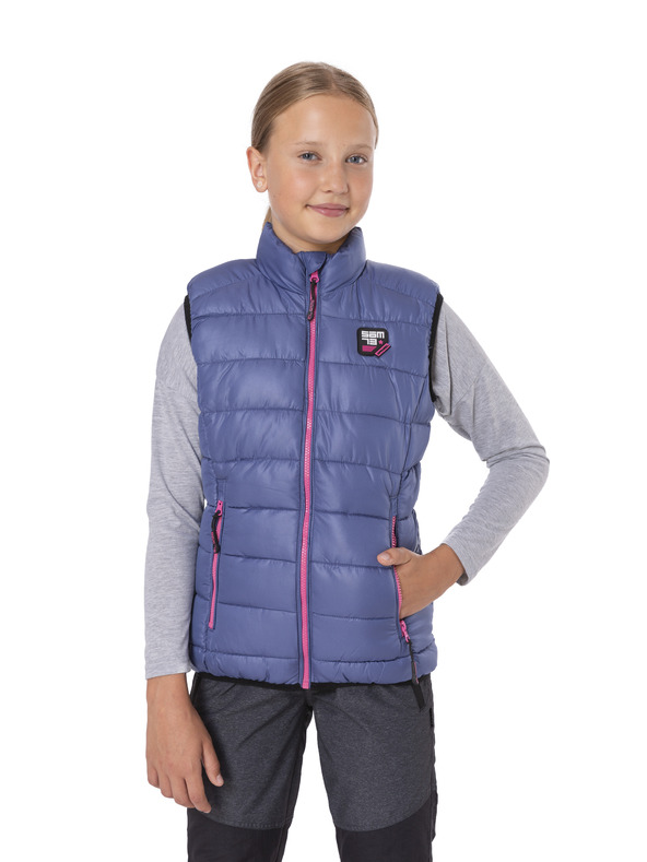 Sam 73 Modrá dievčenská prešívaná bunda SAM 73 Rani