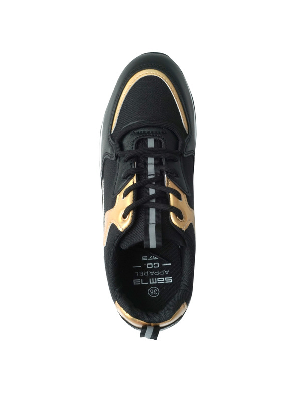 Sam 73 Zlaté a čierne dámske čižmy SAM 73 Nona