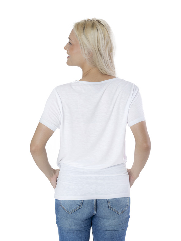 Sam 73 Biele dámske tričko s potlačou SAM 73 Arias