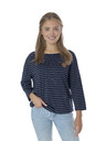 Sam 73 Tmavomodré dámske pruhované tričko SAM 73