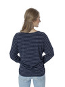 Sam 73 Tmavomodré dámske pruhované tričko SAM 73