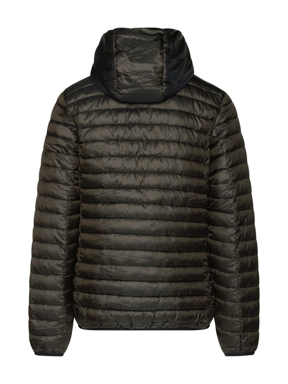 Sam 73 Khaki pánska prešívaná bunda s kapucňou SAM 73 Edmund