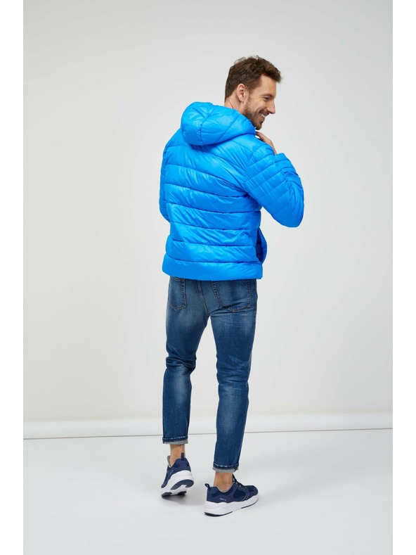 Sam 73 Modrá pánska prešívaná bunda Sam 73