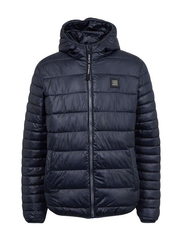 Sam 73 Tmavomodrá pánska zimná prešívaná bunda Sam 73
