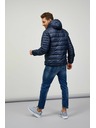Sam 73 Tmavomodrá pánska zimná prešívaná bunda Sam 73