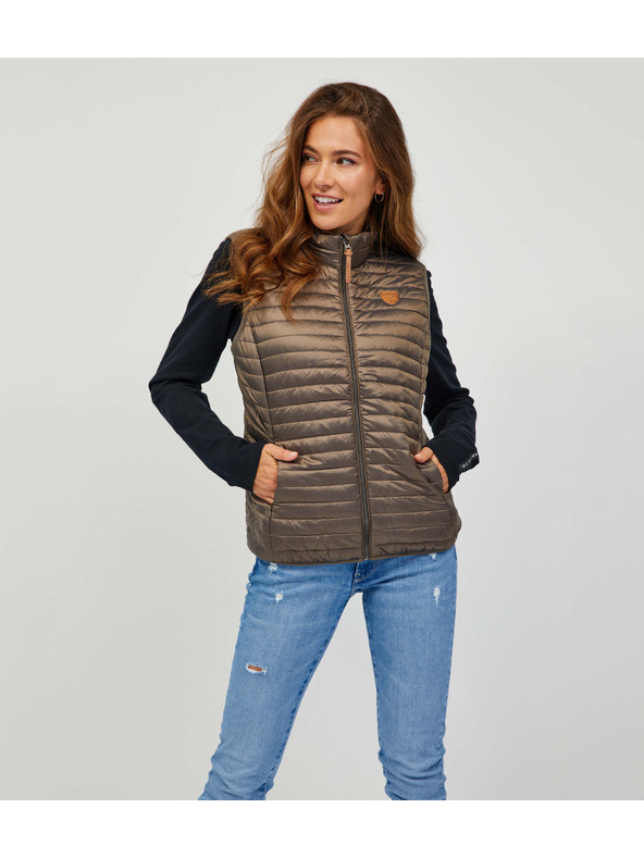 Sam 73 Hnedá dámska prešívaná bunda Sam 73