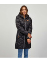 Sam 73 Čierna dámska prešívaná bunda s kapucňou Sam 73