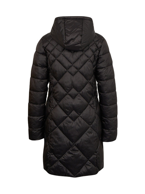 Sam 73 Čierna dámska prešívaná bunda s kapucňou Sam 73