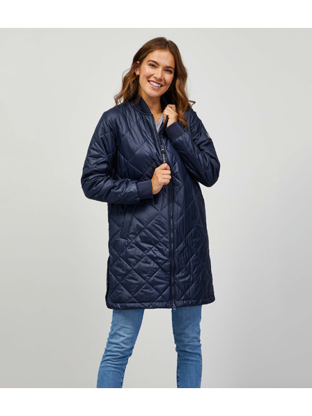 Sam 73 Tmavomodrý dámsky prešívaný kabát Sam 73