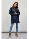 Sam 73 Tmavomodrý dámsky prešívaný kabát Sam 73