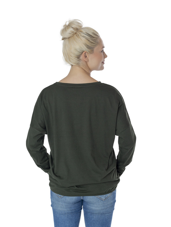 Sam 73 Tmavozelené dámske tričko SAM 73