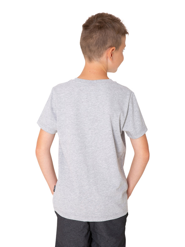 Sam 73 Svetlosivé chlapčenské tričko potlačou SAM 73