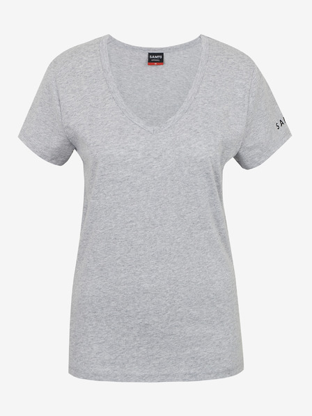 Sam 73 Svetlošedé dámske pruhované tričko SAM 73 Una