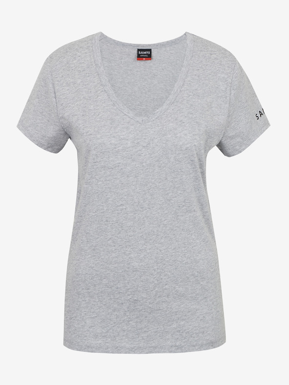 Sam 73 Svetlošedé dámske pruhované tričko SAM 73 Una