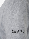 Sam 73 Svetlošedé dámske pruhované tričko SAM 73 Una