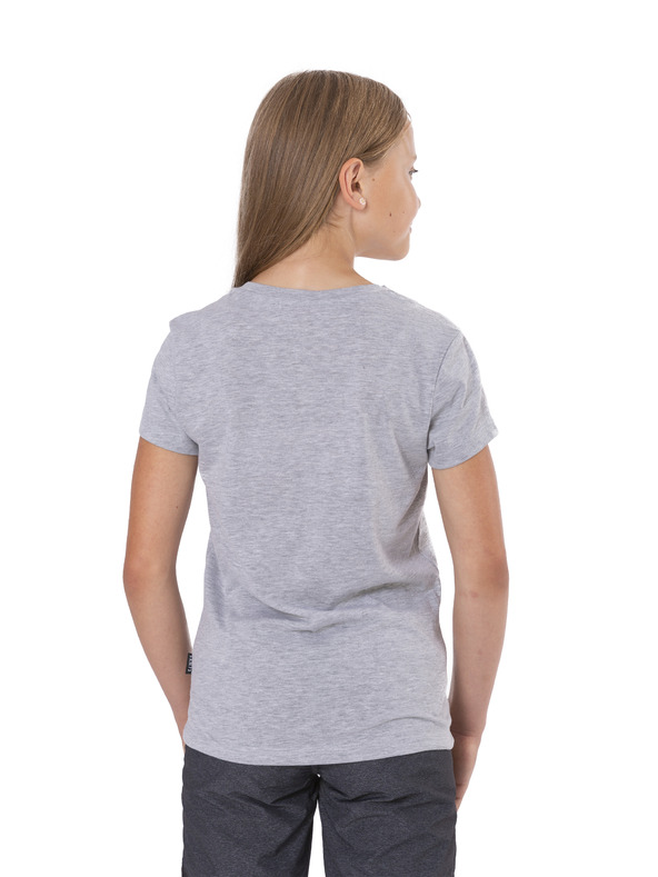 Sam 73 Svetlosivá dievčenská mikina s potlačou SAM 73