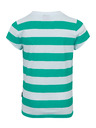Sam 73 Bielo-zelené detské pruhované tričko SAM 73 Siobhan