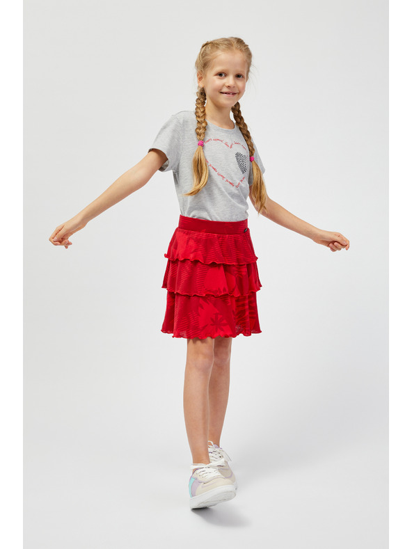 Sam 73 Svetlosivé dievčenské tričko SAM 73 Alaina