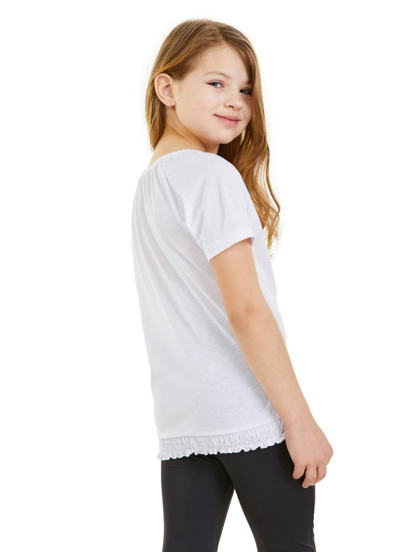 Sam 73 Biele dievčenské tričko SAM 73 Jaylene