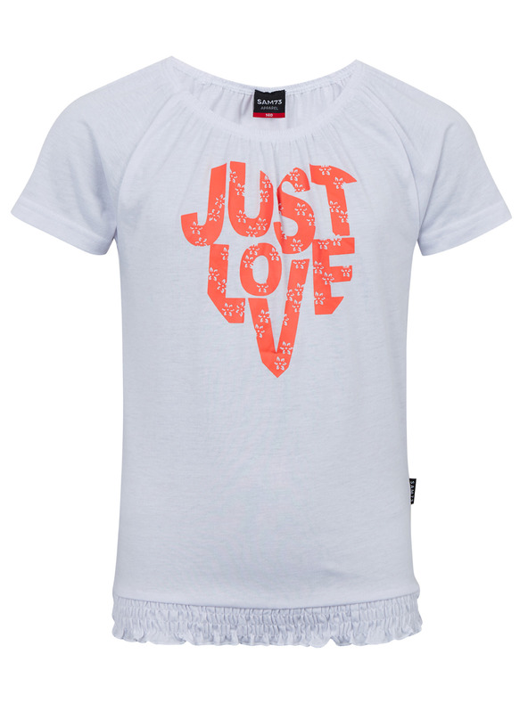 Sam 73 Biele dievčenské tričko SAM 73 Jaylene