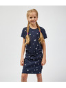 Sam 73 Tmavomodré dievčenské vzorované šaty SAM 73 Welo