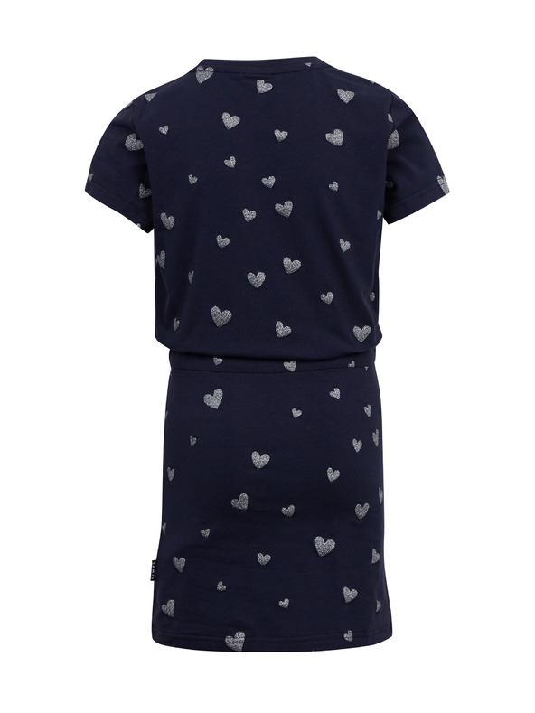 Sam 73 Tmavomodré dievčenské vzorované šaty SAM 73 Welo