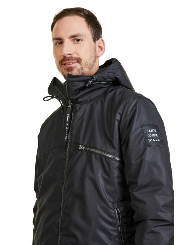 Sam 73 Čierna pánska bunda SAM 73 Cerith