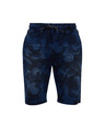 Sam 73 Tmavomodré pánske vzorované šortky SAM 73 Joseph