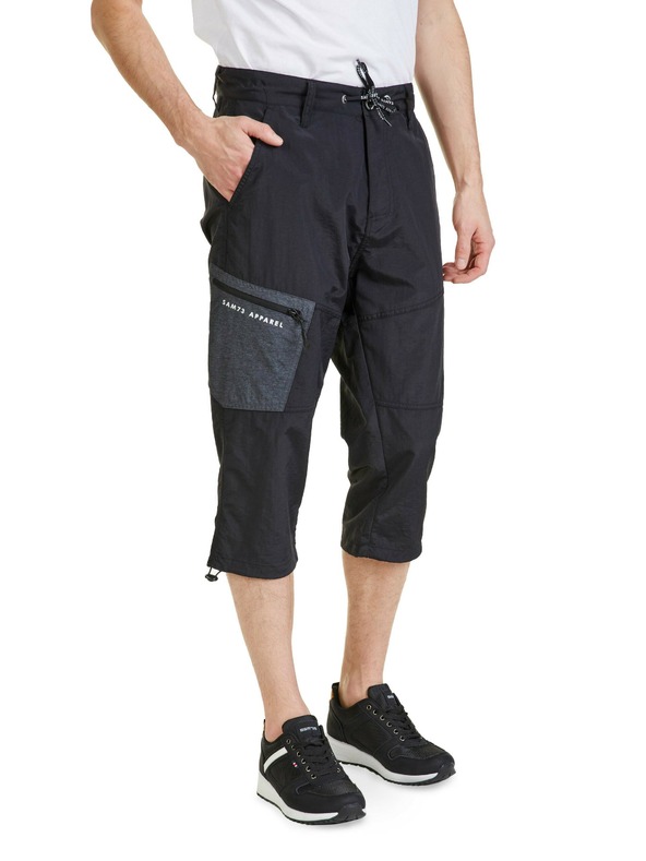 Sam 73 Čierne pánske šortky SAM 73 Sanjay