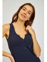Sam 73 Tmavomodré dámske základné tielko SAM 73 India