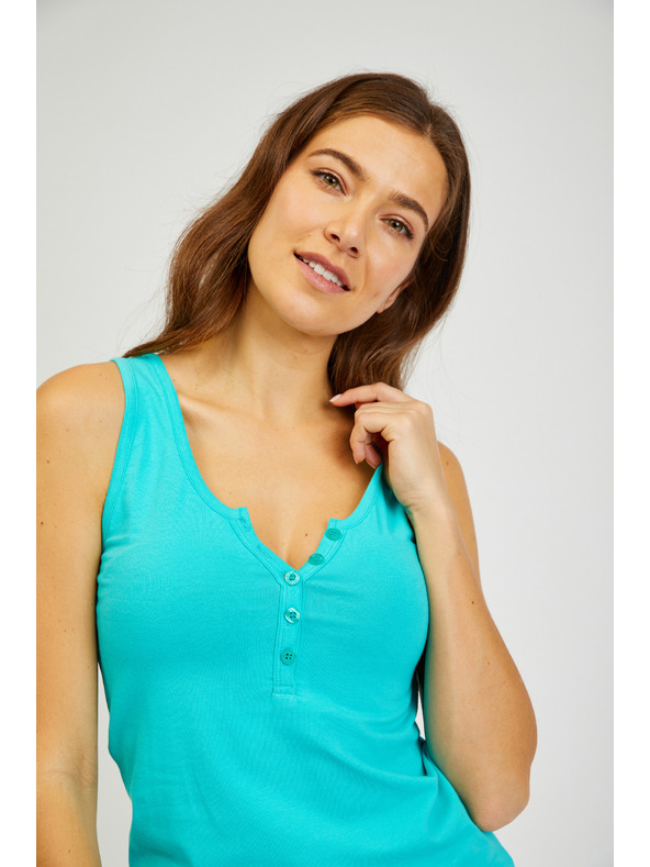 Sam 73 Zelené dámske základné tielko SAM 73 India