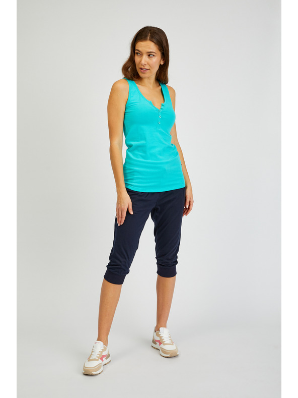 Sam 73 Zelené dámske základné tielko SAM 73 India