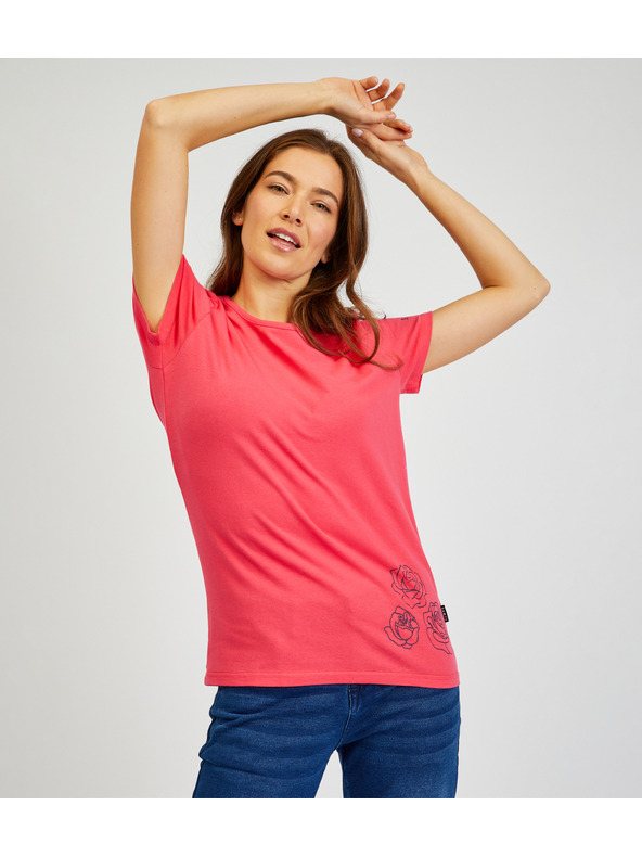 Sam 73 Tmavoružové dámske tričko SAM 73 Bethany