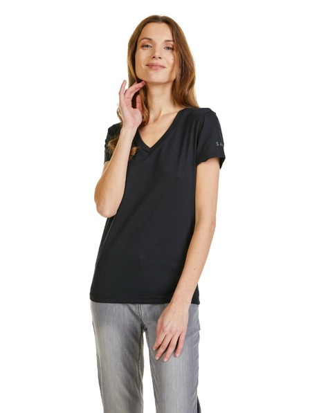 Sam 73 Čierne dámske tričko SAM 73 Claudia