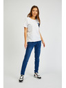 Sam 73 Biele dámske tričko s vreckom SAM 73 Marie