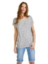 Sam 73 Svetlošedé dámske vzorované tričko SAM 73 Cindy