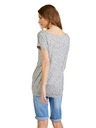 Sam 73 Svetlošedé dámske vzorované tričko SAM 73 Cindy