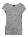 Sam 73 Svetlošedé dámske vzorované tričko SAM 73 Cindy