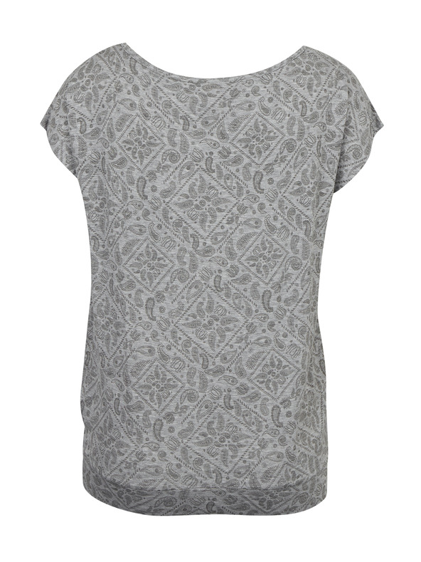 Sam 73 Svetlošedé dámske vzorované tričko SAM 73 Cindy