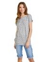 Sam 73 Svetlošedé dámske vzorované tričko SAM 73 Cindy