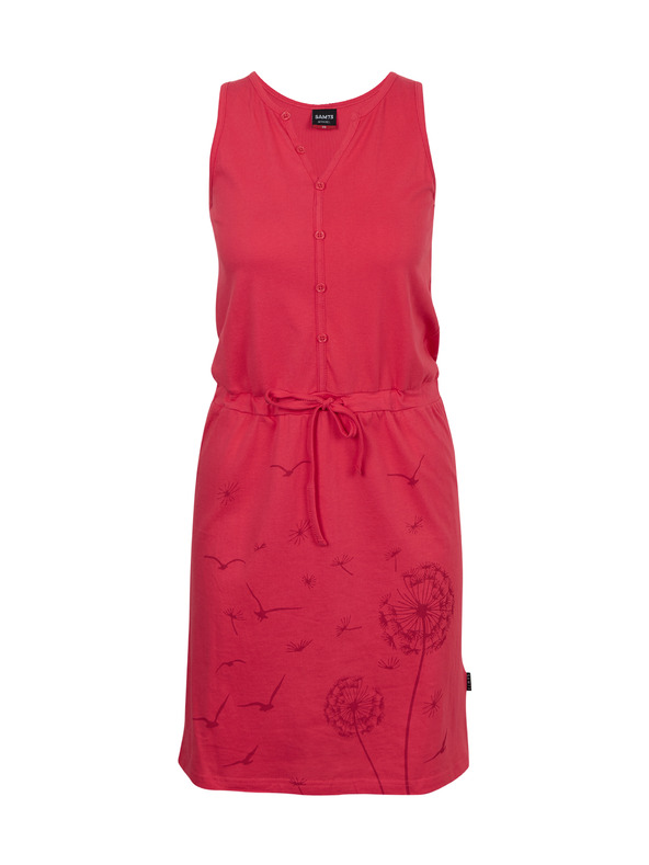 Sam 73 Tmavoružové dámske vzorované krátke šaty SAM 73 Blanche