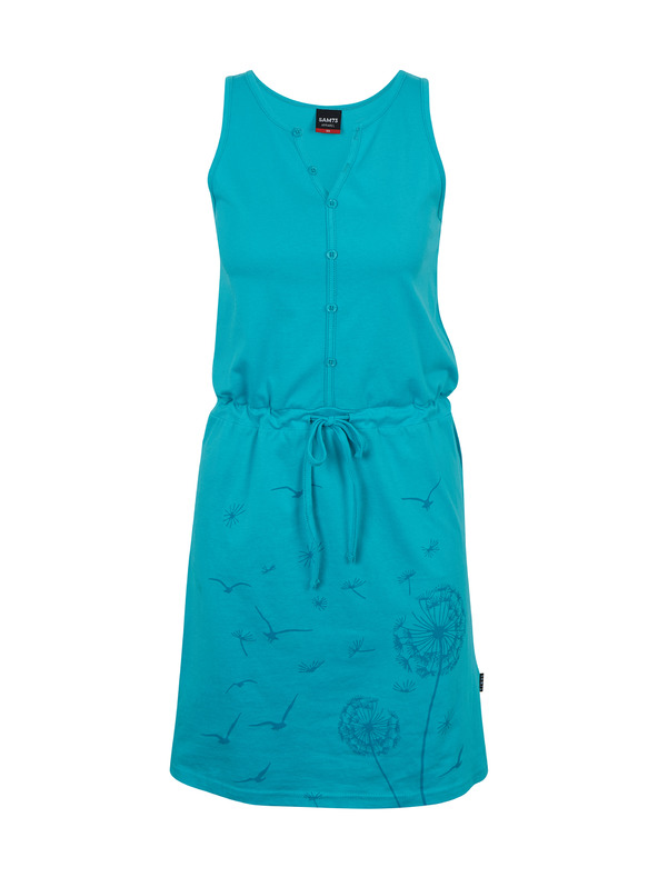 Sam 73 Zelené dámske vzorované krátke šaty SAM 73 Blanche