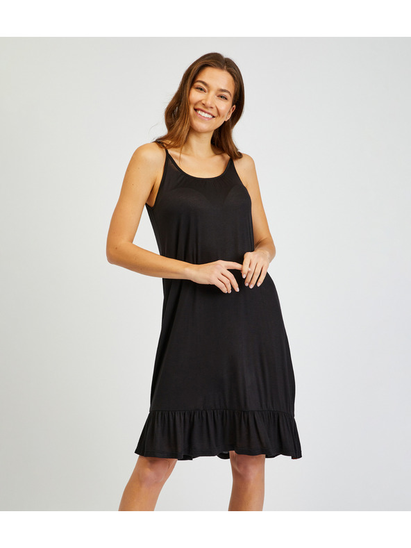 Sam 73 Čierne dámske šaty bez ramienok SAM 73 Alla