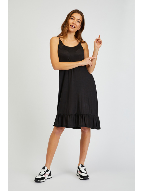 Sam 73 Čierne dámske šaty bez ramienok SAM 73 Alla