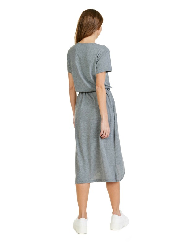 Sam 73 Svetlosivé dámske midi šaty SAM 73 Gaia