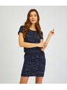 Sam 73 Tmavomodré dámske vzorované šaty SAM 73 Nika