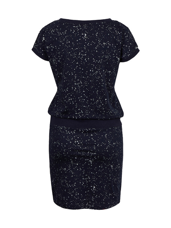 Sam 73 Tmavomodré dámske vzorované šaty SAM 73 Nika