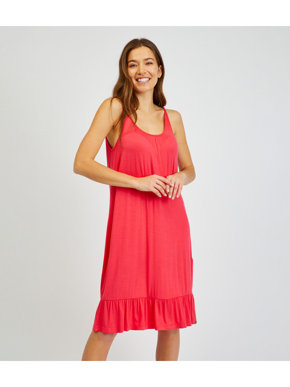 Sam 73 Tmavoružové dámske šaty na ramienka SAM 73 Alla