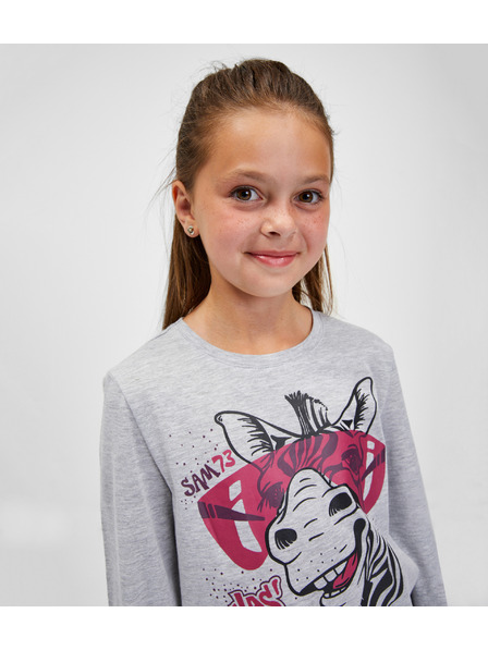 Sam 73 Šedé dievčenské tričko SAM 73 Agnes