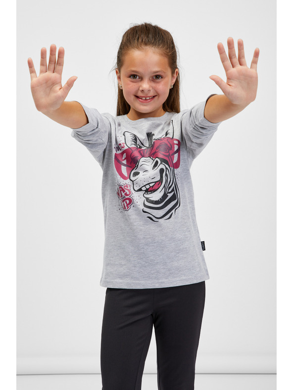 Sam 73 Šedé dievčenské tričko SAM 73 Agnes